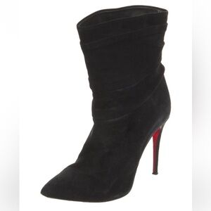 Louboutin Ishtar Bootie - Black Suede Size 36